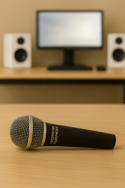 Micriphone avec file