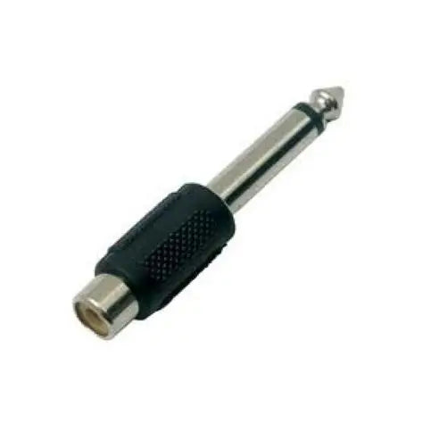 Adaptateur audio Jack 6,35 mono mâle / RCA femelle