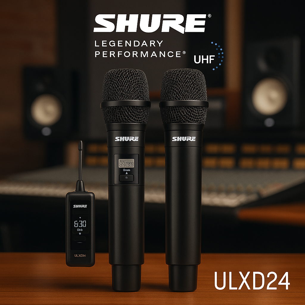 2Microphones sans fil Shure ULXD24